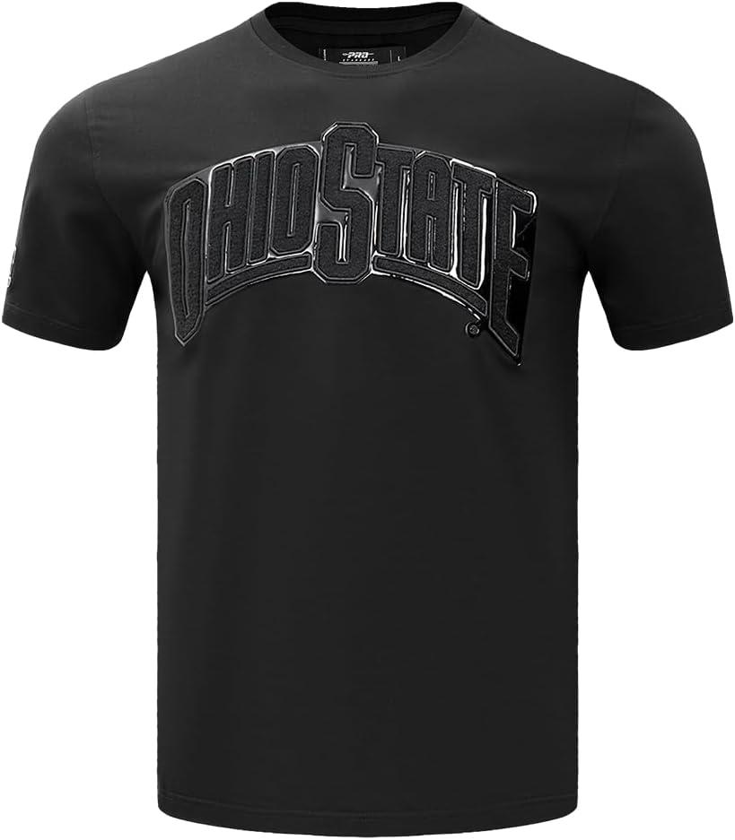 imagePro Standard NCAA Mens Mens College Classic Triple Black Cotton Short Sleeve TeeBlack
