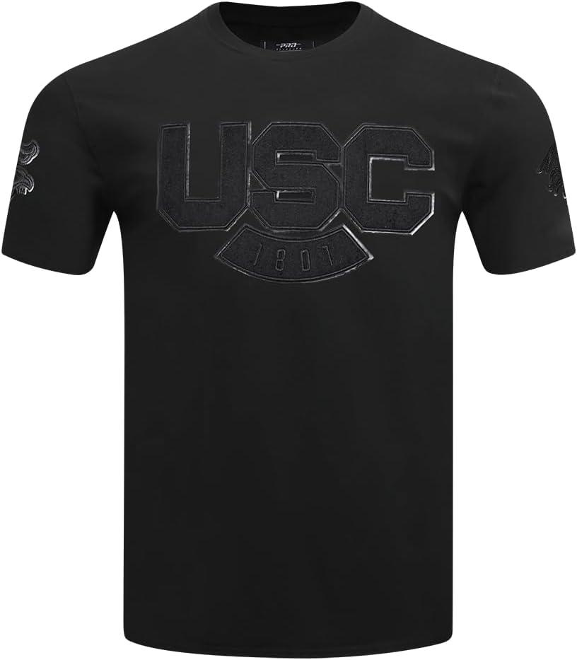 imagePro Standard NCAA Mens Mens College Classic Triple Black Cotton Short Sleeve TeeBlack