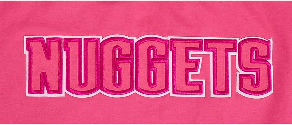 imagePro Standard Womens NBA Denver Nuggets Classic Triple Pink Short Sleeve Boxy Tee Beetroot Purple M