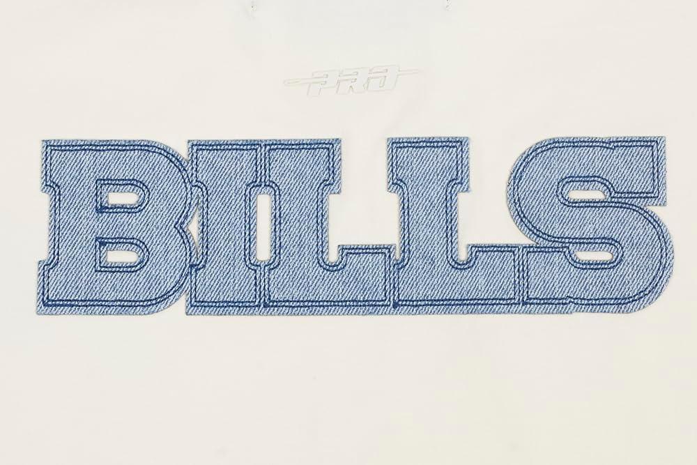 imagePro Standard Womens NFL Buffalo Bills Varsity Blues Short Sleeve Boxy Tee Linen 2XL
