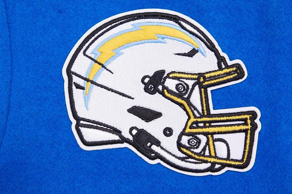 imagePro Standard Womens NFL Los Angeles Chargers Classic Chenille Varsity Jacket Royal BlueWhite L