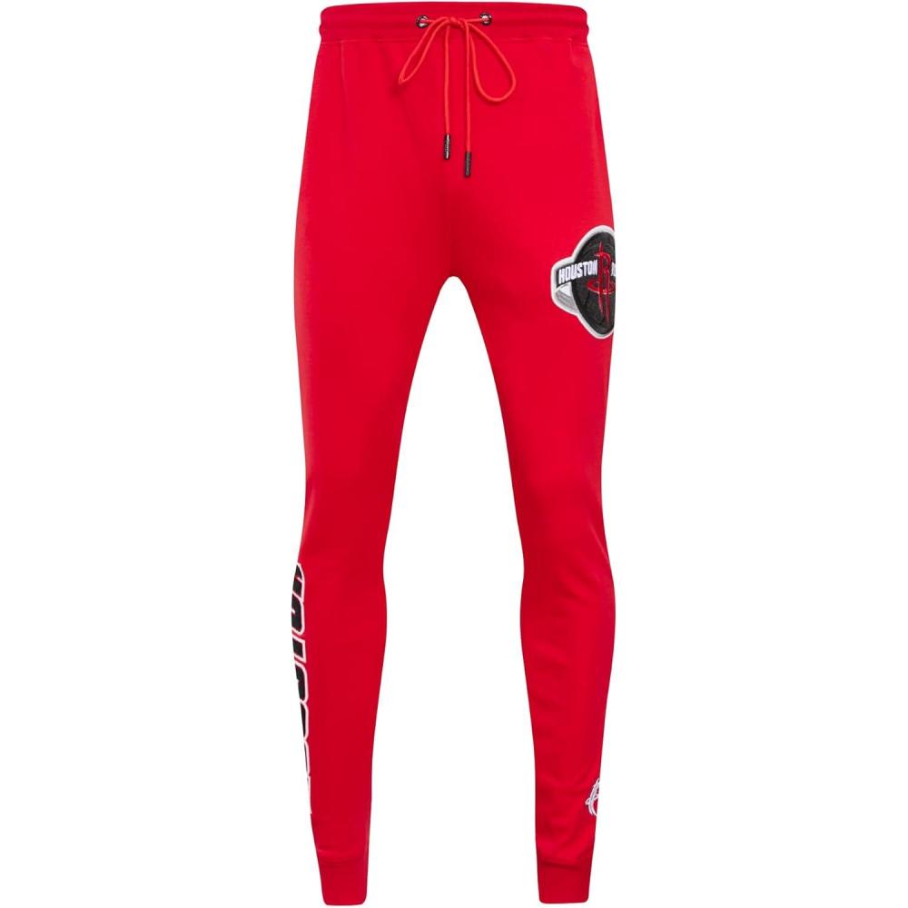 imagePro Standard NBA Mens Mens NBA Classic Chenille Cotton Double Knit JoggerRed