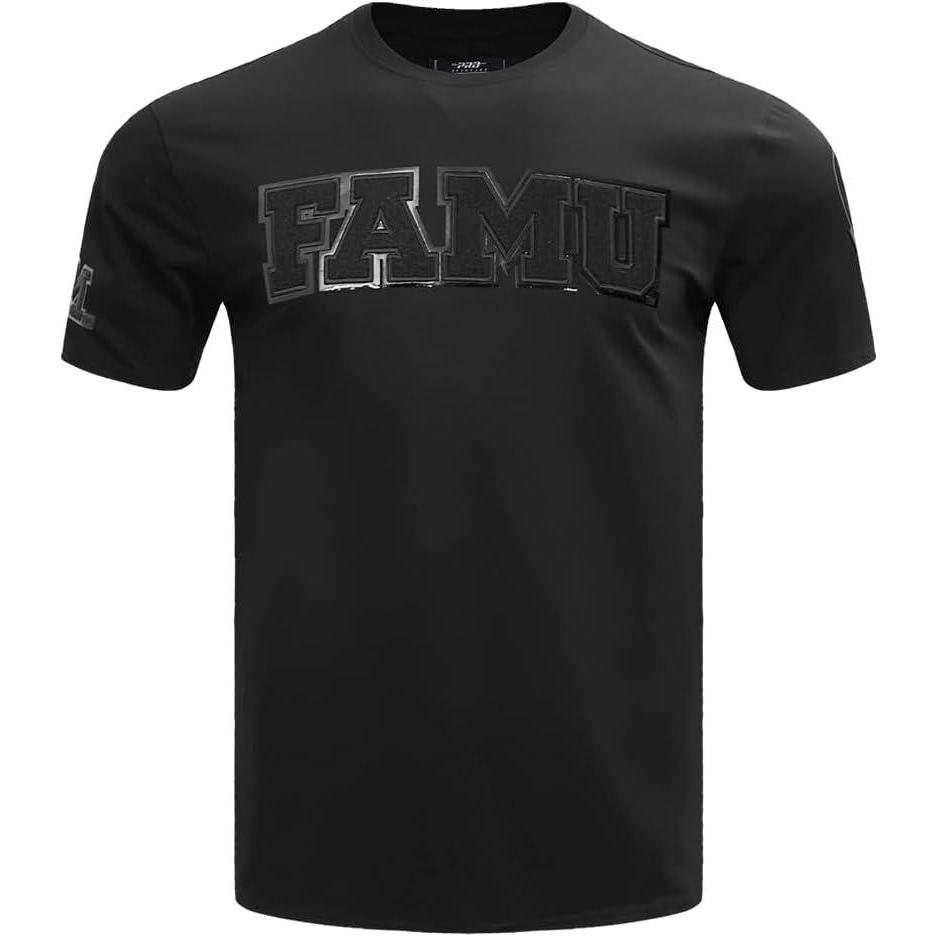 imagePro Standard NCAA Mens Mens College Classic Triple Black Cotton Short Sleeve TeeBlack