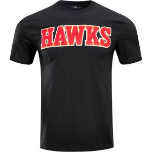 Pro Standard NBA Mens Mens NBA Classic Chenille Cotton Short Sleeve Tee(Black)