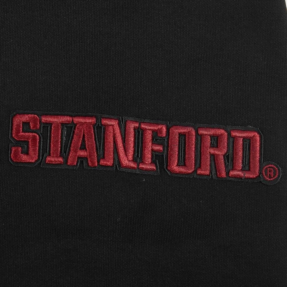 imageMens College Stanford University College Classic Chenille Pull Over Hoodie Black XL