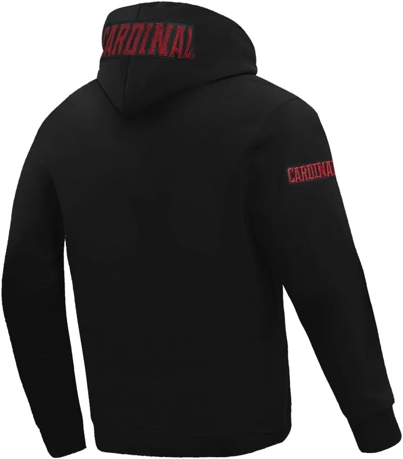 imageMens College Stanford University College Classic Chenille Pull Over Hoodie Black XL