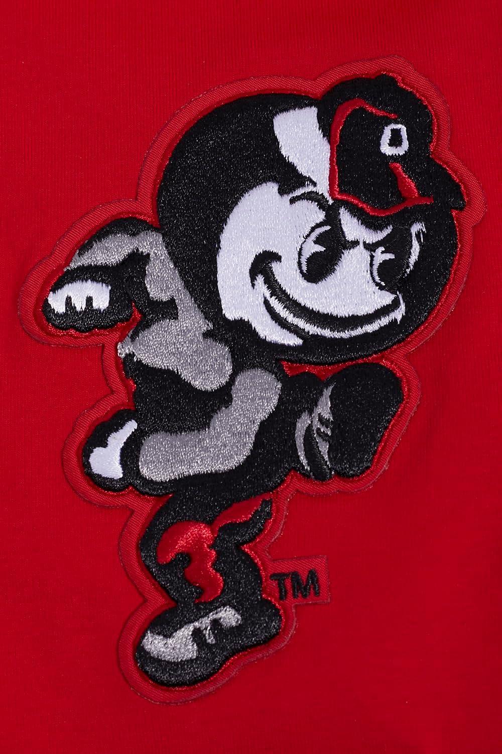 imagePro Standard Mens Ohio State University Classic Chenille Short Sleeve Tee Red 2XL