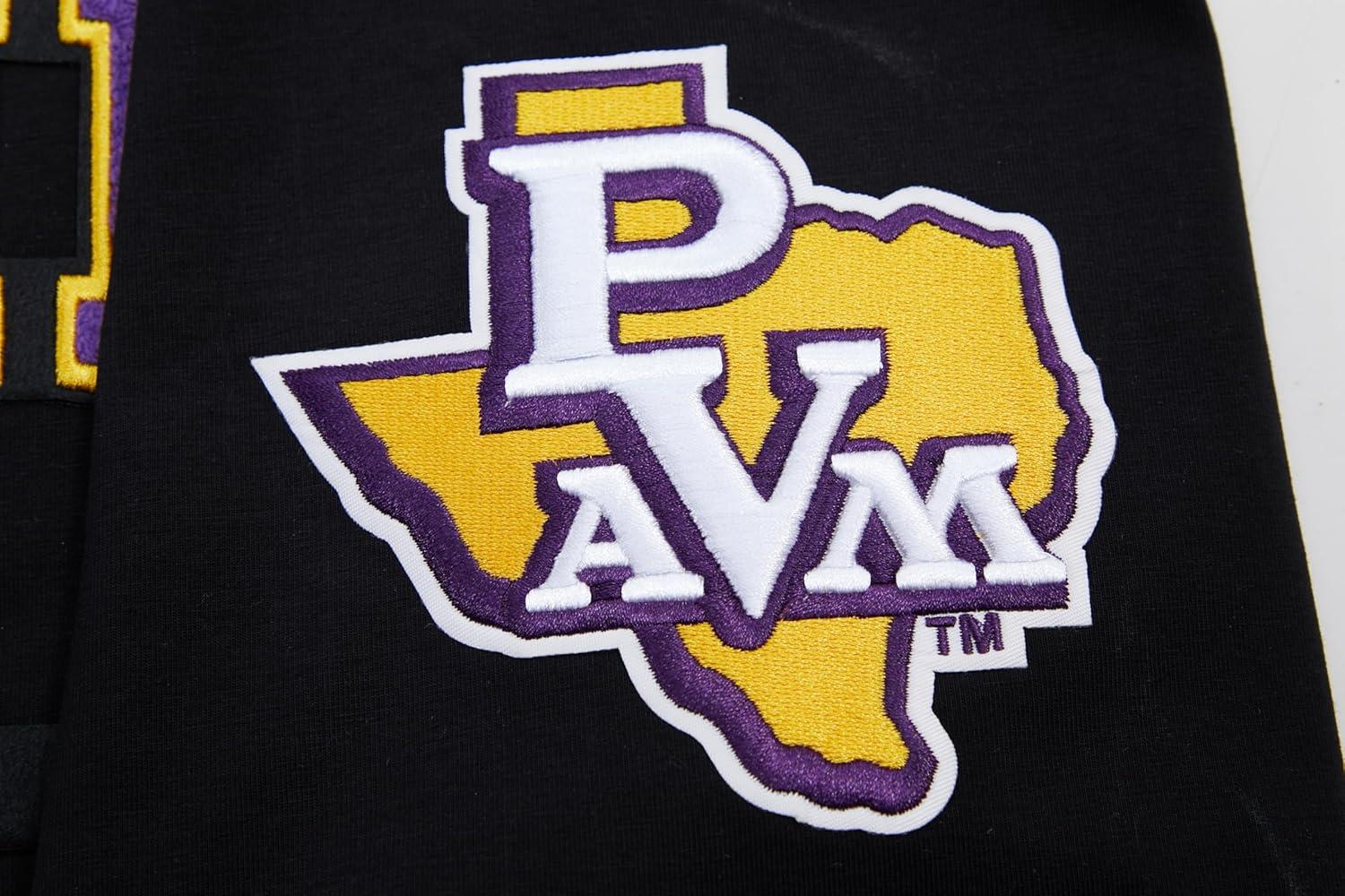 imagePro Standard Mens Prairie View AampampM University Classic Chenille Short Sleeve Tee Black 2XL