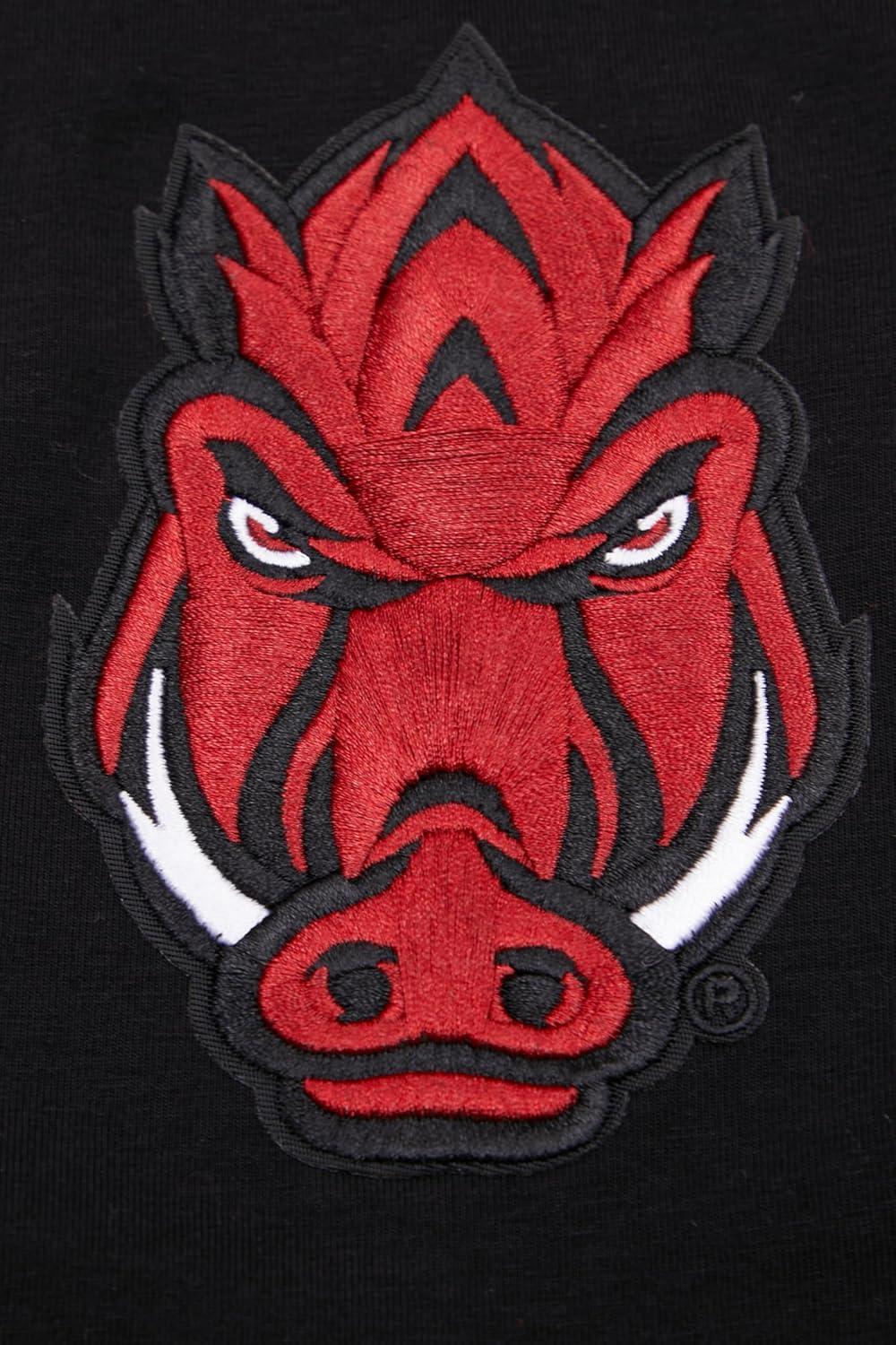 imagePro Standard Mens University of Arkansas Classic Chenille Short Sleeve Tee Black L