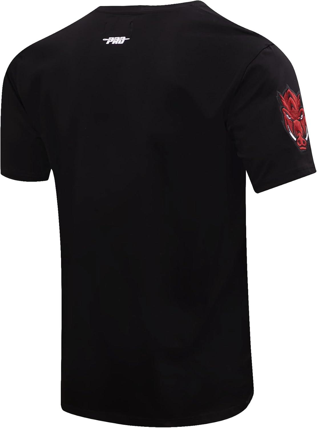 imagePro Standard Mens University of Arkansas Classic Chenille Short Sleeve Tee Black L