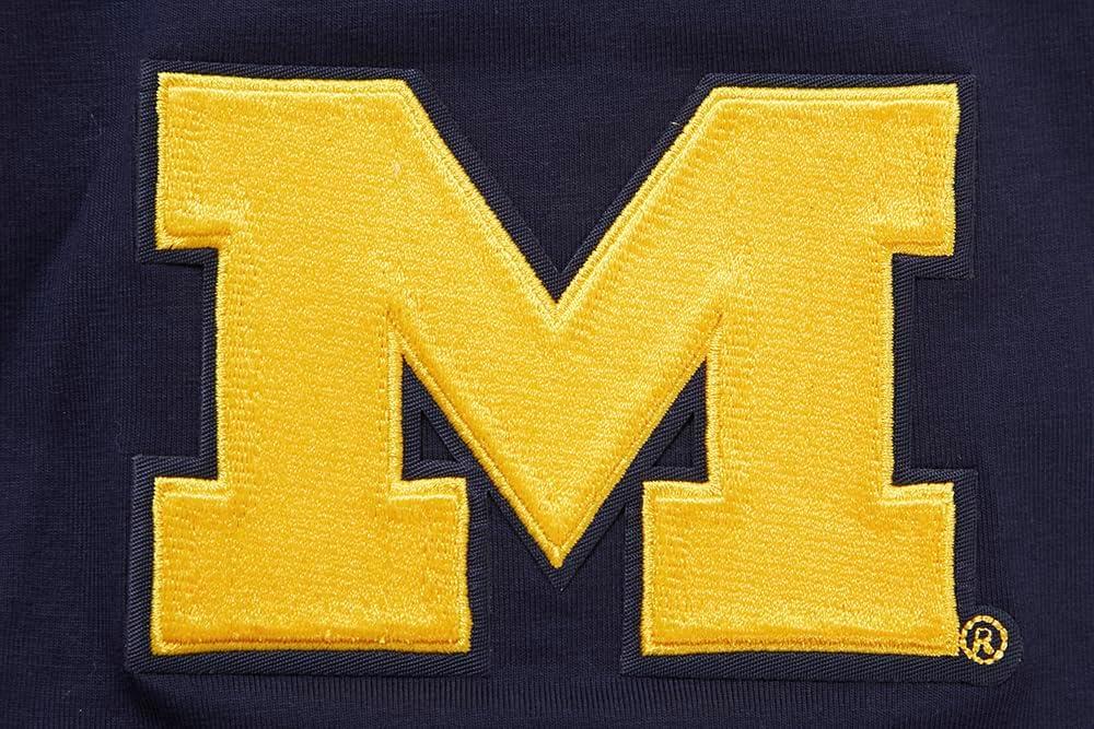 imagePro Standard Mens University of Michigan Classic Chenille Short Sleeve Tee Midnight Navy XL