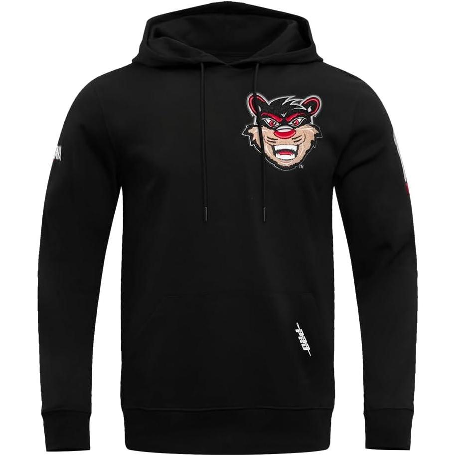 imagePro Standard Mens College University Of Cincinnati College Classic Chenille Pull Over Hoodie Black XL