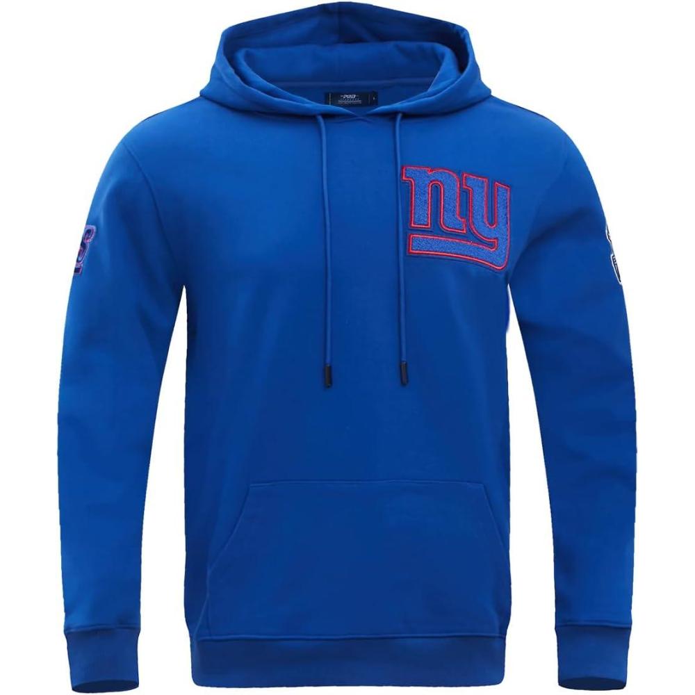imagePro Standard Mens NFL Classic Chenille Pull Over HoodieDodger Blue