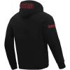 Mens College Stanford University College Classic Chenille Pull Over Hoodie Black M