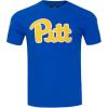 Pro Standard Mens University of Pittsburgh Classic Chenille Short Sleeve Tee Royal Blue 2XL