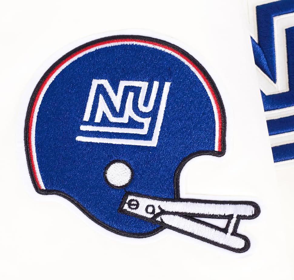 imagePro Standard Womens NFL New York Giants Retro Classics Satin Jacket EggshellDodger Blue XS