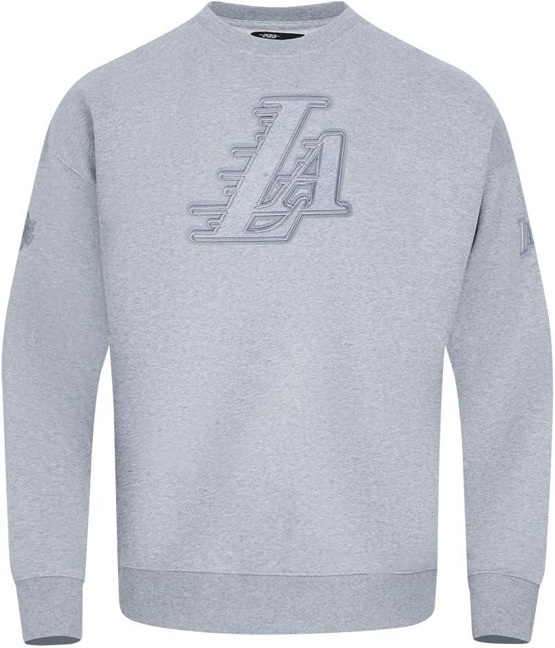 imagePro Standard Mens NBA Mash Up Crewneck SweatshirtDark Heather Gray