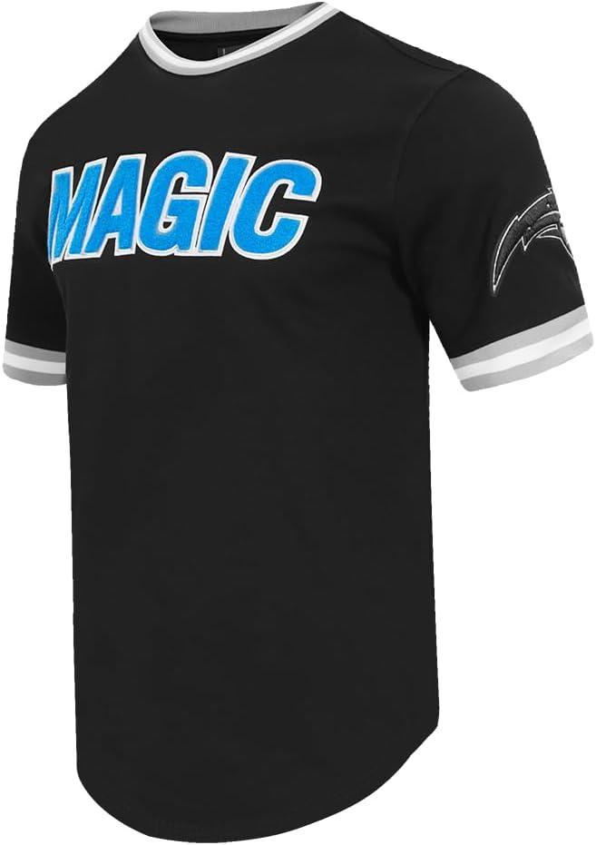 imagePro Standard Mens NBA Orlando Magic Classic Chenille Short Sleeve Tee Black M