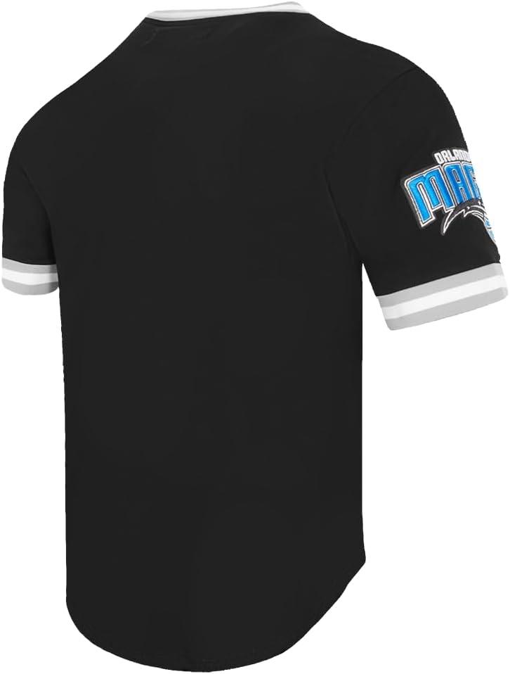 imagePro Standard Mens NBA Orlando Magic Classic Chenille Short Sleeve Tee Black M