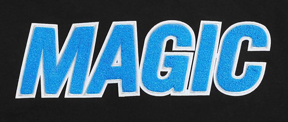 imagePro Standard Mens NBA Orlando Magic Classic Chenille Short Sleeve Tee Black XL