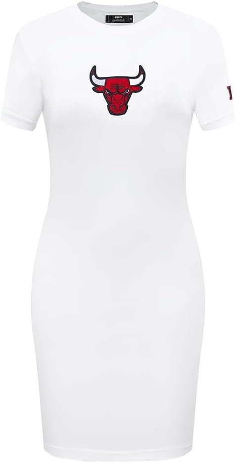 imagePro Standard NBA Womens Womens NBA Classic Chenille Body Con DressWhite
