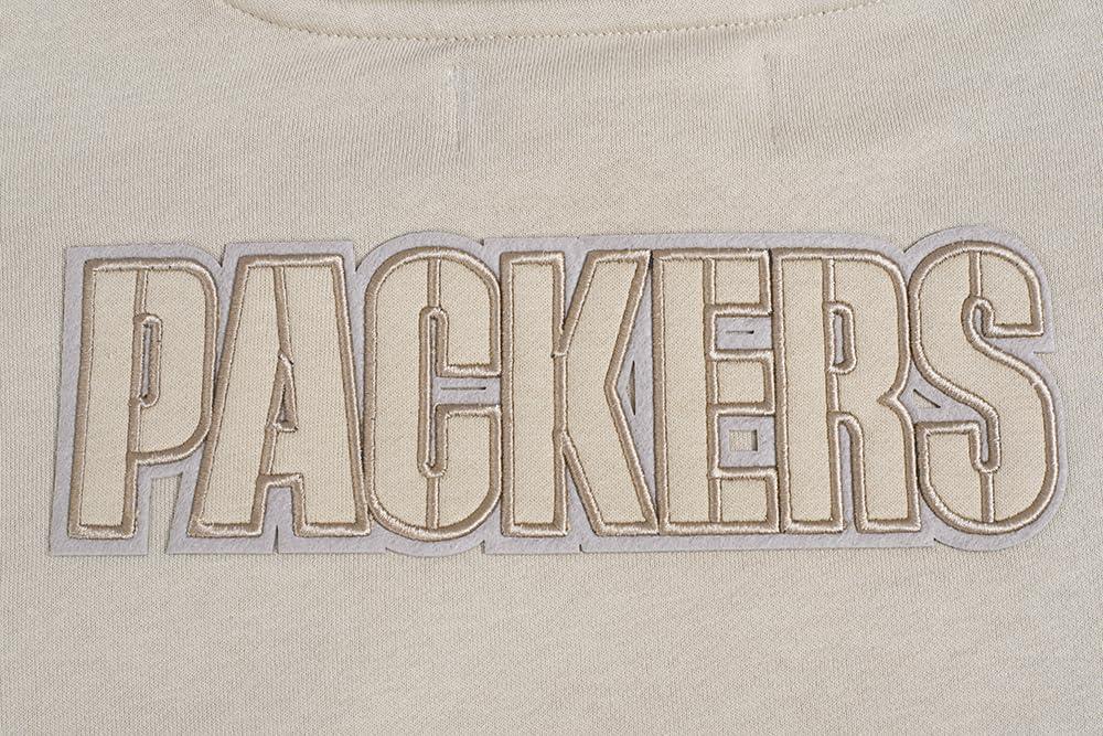 imagePro Standard Womens NFL Green Bay Packers Neutral Crewneck Sweatshirt Taupe 2XL