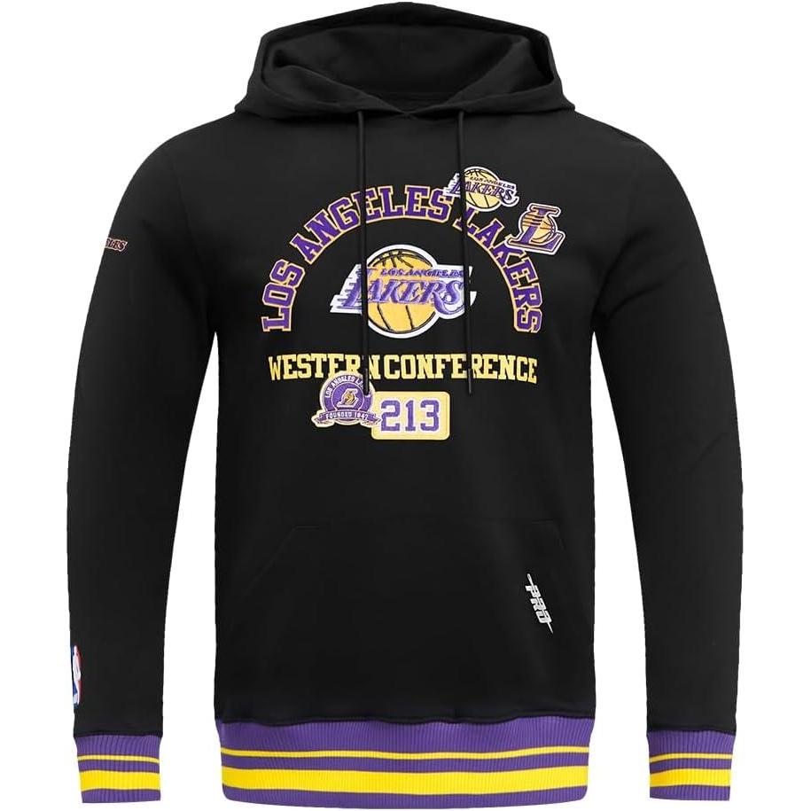 imagePro Standard Mens NHL Split Logo Cotton Double Knit Pull Over HoodieBlackPurple
