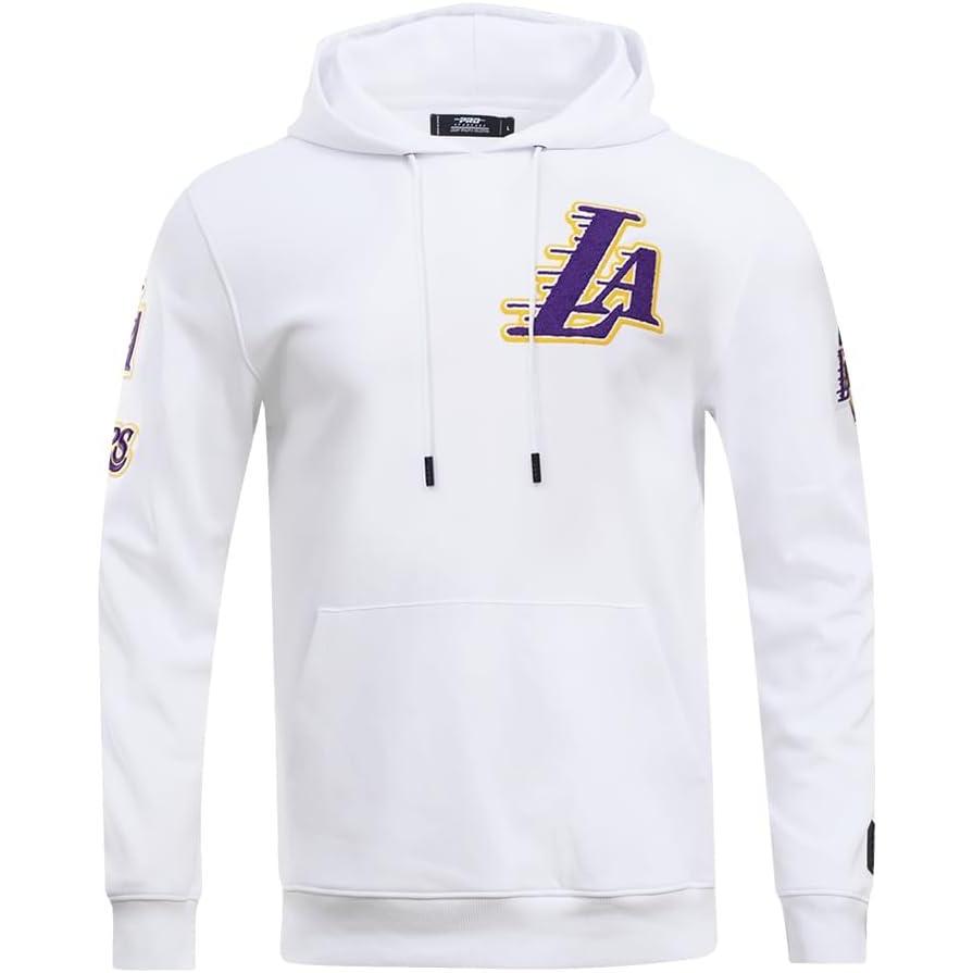 imagePro Standard Mens NHL Split Logo Cotton Double Knit Pull Over HoodieWhite