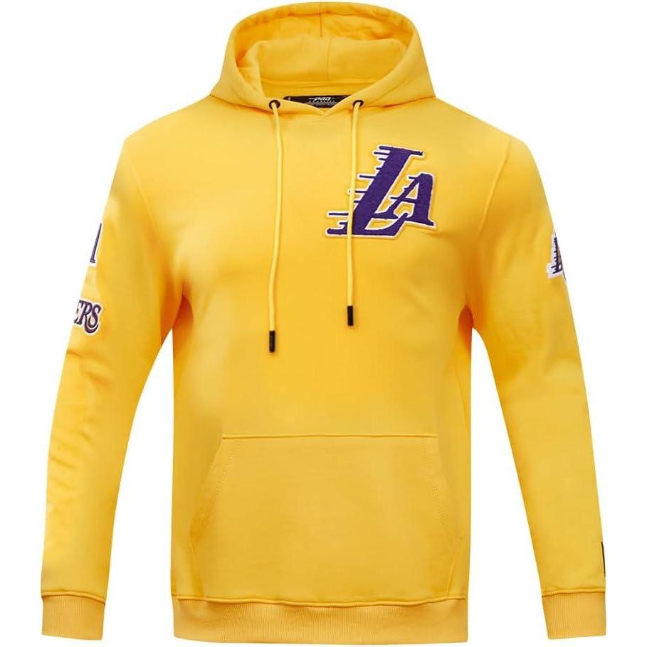 imagePro Standard Mens NHL Split Logo Cotton Double Knit Pull Over HoodieYellow