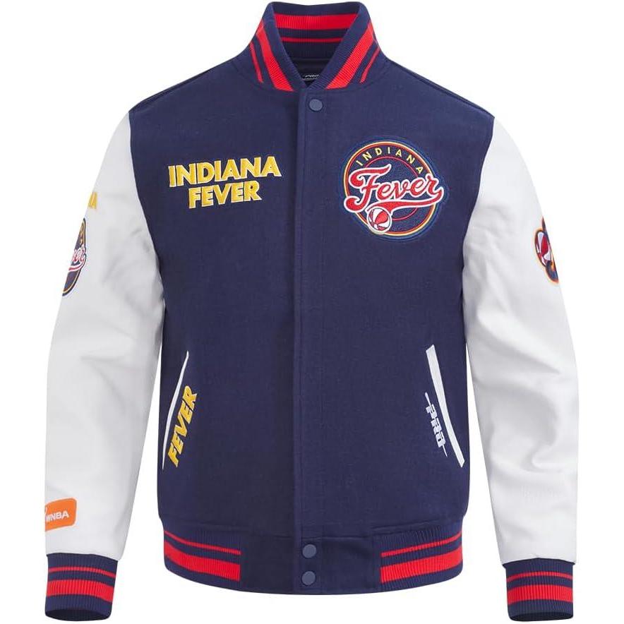 imagePro Standard mens Pro Standard Mens Wnba Retro Classics Wool Varsity JacketMidnight NavyRedMidnight Navy
