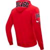 Pro Standard Mens NBA Chicago Bulls Classic Chenille Full Zip Hoodie Red L