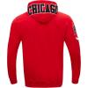 Pro Standard Mens NBA Chicago Bulls Classic Chenille Full Zip Hoodie Red L