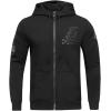 Pro Standard Mens NHL Split Logo Cotton Double Knit Pull Over Hoodie(Black)