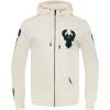 Pro Standard Mens NHL Split Logo Cotton Double Knit Pull Over Hoodie(Eggshell)