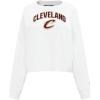 Pro Standard NBA womens Womens Nba Classic Chenille Brushed Back French Terry Crewneck Sweatshirt(White)