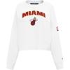 Pro Standard NBA womens Womens Nba Classic Chenille Brushed Back French Terry Crewneck Sweatshirt(White)