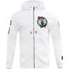 Pro Standard Mens NBA Boston Celtics Classic Chenille Full Zip Hoodie White S
