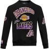 Pro Standard Mens NHL Split Logo Cotton Double Knit Pull Over Hoodie(Black)