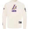 Pro Standard Mens NHL Split Logo Cotton Double Knit Pull Over Hoodie(Eggshell)