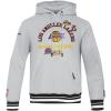 Pro Standard Mens NHL Split Logo Cotton Double Knit Pull Over Hoodie(Heather Gray/Black)