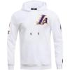 Pro Standard Mens NHL Split Logo Cotton Double Knit Pull Over Hoodie(White)