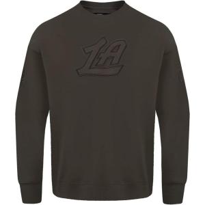 Pro Standard Mens NBA Mash Up Crewneck Sweatshirt(Dark Taupe)