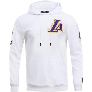 Pro Standard Mens NHL Split Logo Cotton Double Knit Pull Over Hoodie(White)