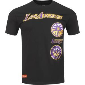 Pro Standard Mens WNBA Retro Classics Taping Tee(Black/Purple)