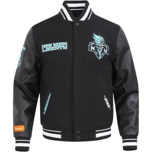 Pro Standard mens Pro Standard Mens Wnba Retro Classics Wool Varsity Jacket(Black)