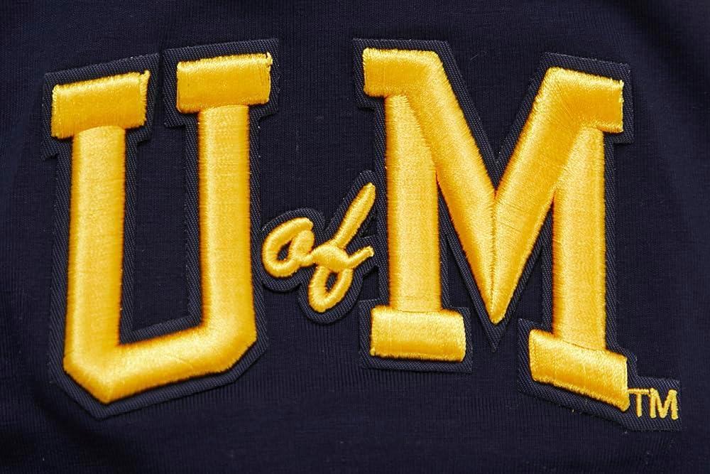 imagePro Standard Mens University of Michigan Classic Chenille Short Sleeve Tee Midnight Navy 3XL
