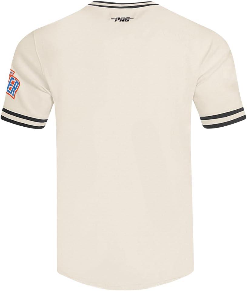 imagePro Standard Mens NBA Retro Classics Cotton Double Knit Short Sleeve TeeEggshell Black