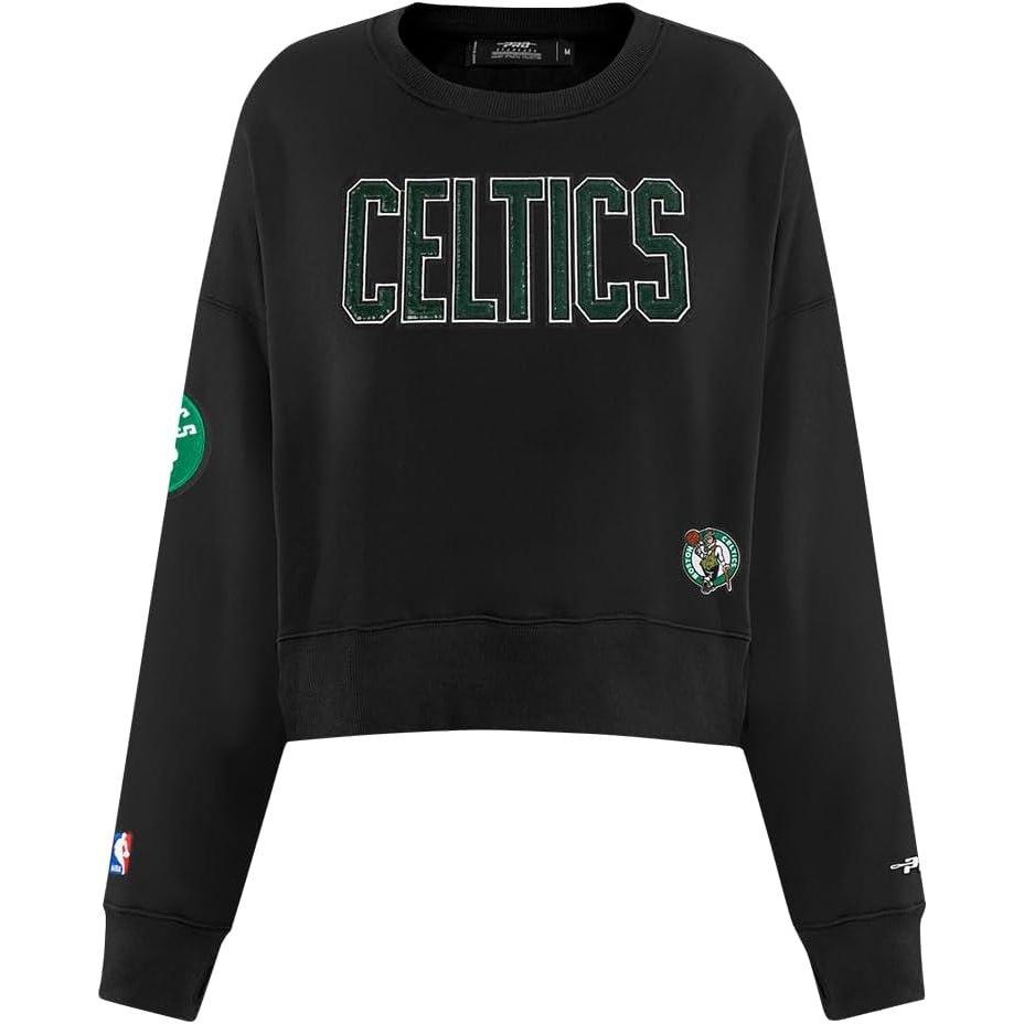 imagePro Standard Womens NBA Game Day Classics Cotton Double Knit Crewneck SweatshirtBlack