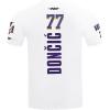 Pro Standard Mens NBA Los Angeles Lakers Luka Doncic #77 Classic Player Short Sleeve Tee White L