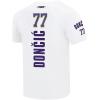 Pro Standard Mens NBA Los Angeles Lakers Luka Doncic #77 Classic Player Short Sleeve Tee White L
